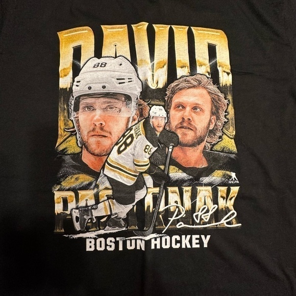 Men’s David Pastrnak T-Shirt - Size L - NWT - Picture 5 of 6